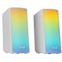 Mars Gaming MSRGB2W Altavoces Bluetooth RGB Full Mesh Blanco